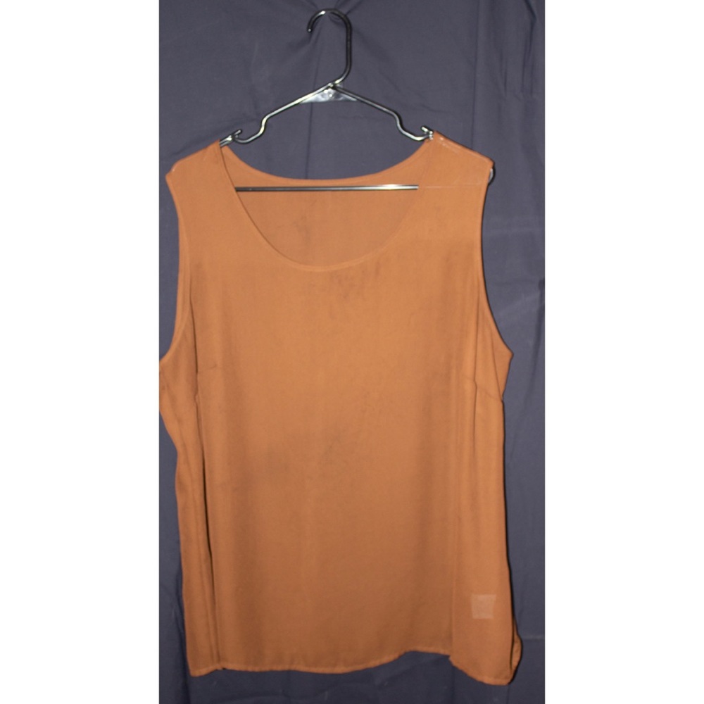Brown sheer tank